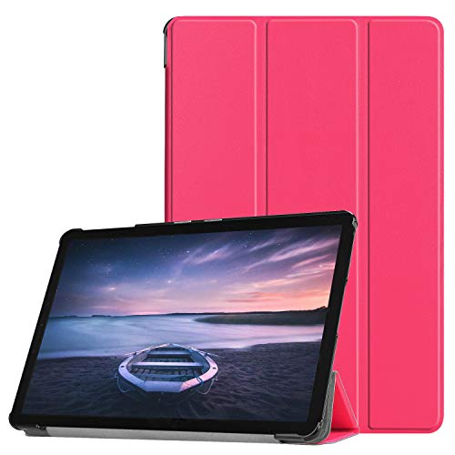 Samsung Galaxy Tab S4 10.5 Case, Ultra Compact Slim Lightweight 3-Folding Standing Cover Case for Samsung Galaxy Tab S4 10.5 2018 SM-T830 / SM-T835 Android Tablet (Galaxy Tab S4 10.5, Rose)