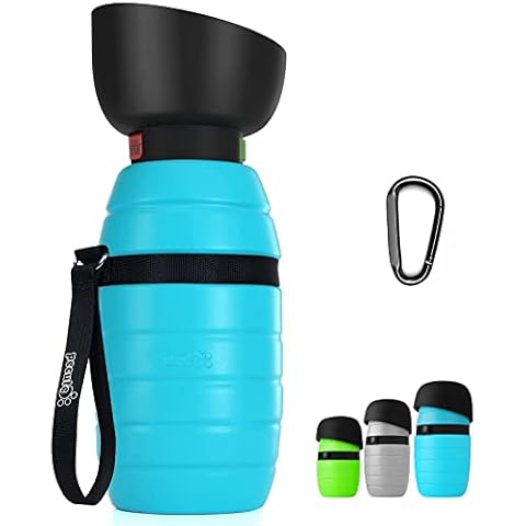 Pecute Botella de Agua para Perros con Cuenco de Agua Plegable Cover