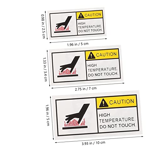 Autocollants d'avertissement de surface chaude Gatuida pour éviter les brûlures