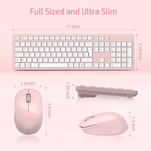 LeadsaiL K786 Tastatur Maus Set Kabellose, Tastatur und Maus, QWERTZ Deutsches Layout Funktastatur mit Maus, Flüsterleiser Tastenanschlag… – Ansicht 6