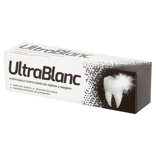 Ultrablanc Pasta dental blanqueadora con carbón activado sabor menta, 75 ml