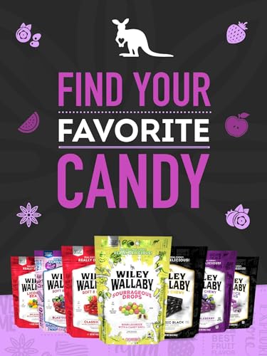 Wiley Wallaby 7.05 Ounce Classic Black Gourmet Australian Style Soft & Chewy Licorice Candy Bean thumb #6