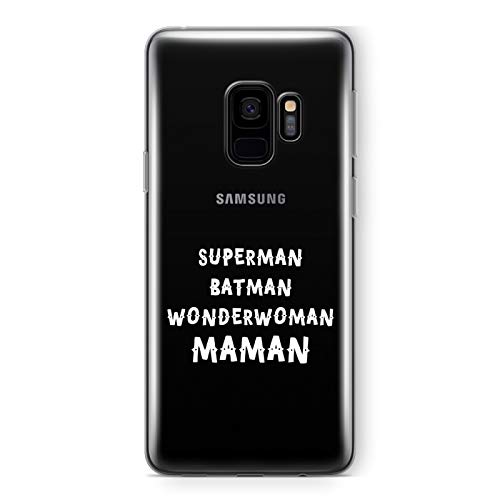 ZOKKO - Carcasa para Samsung Galaxy S9 Plus, diseño de Batman Wonderwoman Maman – Flexible...