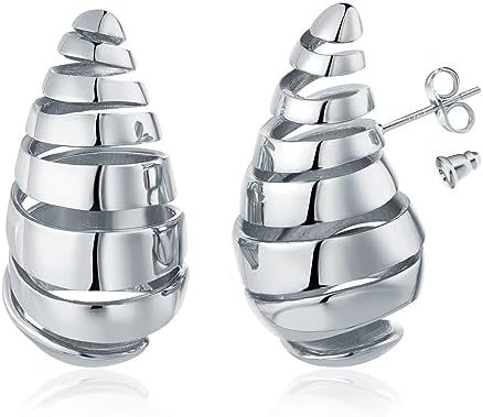 Chunky Gold Hoop Earrings for Women, Water Drop Hollow Open Ring Earrings,18k Hypoallergeni Fashion Earrings Gift Jewelry for Women