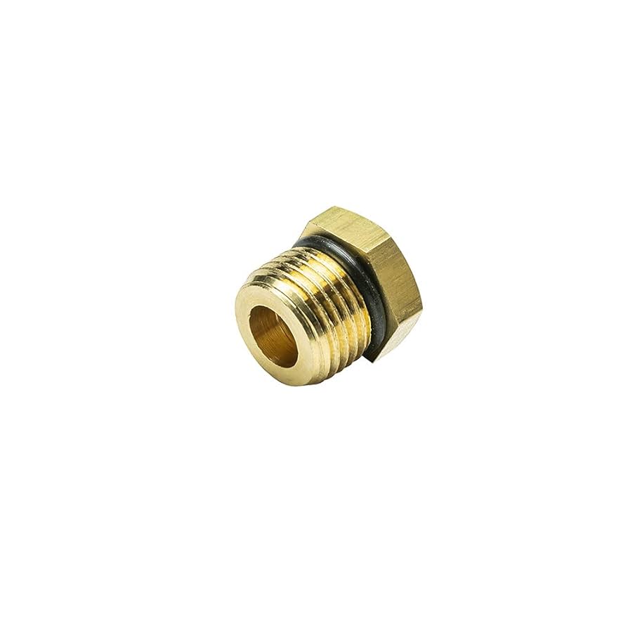 Amazon | GlowShift 5/8-18 UNF オス - 1/8-27 NPT メスゲージ