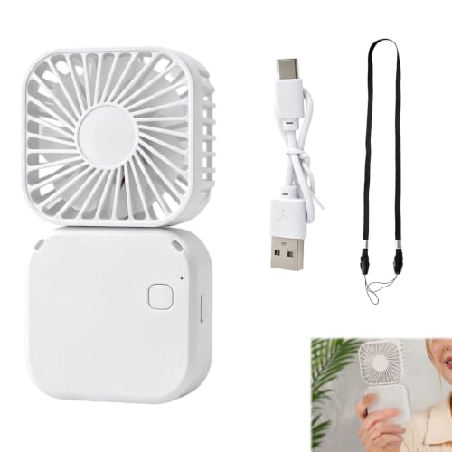 Mini Ventilador USB Recargable, Ventilador Portátil Silencioso con 3 Velocidades, Rotación de 180°, Ideal para Oficina, Hogar, Viajes, Actividades al Aire Libre, Cuello, Compacto y Versátil Mini Ventilador USB Recargable, Ventilador Portátil Silencioso con 3 Velocidades, Rotación de 180°, Ideal para Oficina, Hogar, Viajes, Actividades al Aire Libre, Cuello, Compacto y Versátil