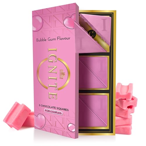 Ignite Chocolate Bars – Delicious Bubblegum Flavor Chocolate Squa...