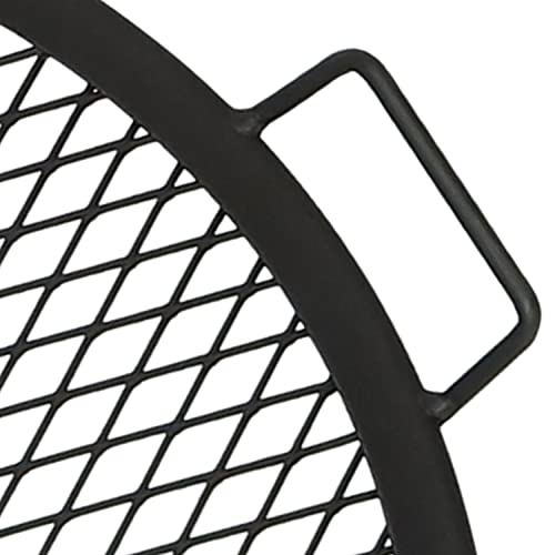 Sunnydaze X-Marks Fire Pit Grill Cooking Grate - Outdoor Round Campfire Bbq Rack - Campfire Cooking Grill - Portable Outside Camping Cookware - Heavy-Duty Steel Construction - 37.5-Inch #TOP4