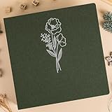 Lanpn 12x12 inch Scrapbook Photo Album, Linen Cover Archival Acid Free Top Load 3 Ring Binder Folder Photo Book 30x30 cm with 30 Plastic Sleeves 60 Pages (Green) - Image 6
