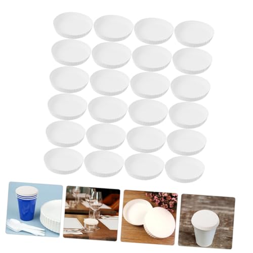 200 gobelets en papier avec couvercles pour bar et restaurant