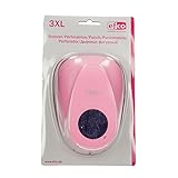 Robustes Design efco Stanzer 3XL, Kreis 3 Inch Motivstanzer, Kern: Metall, pink, 15 x 10,5 x 9 cm