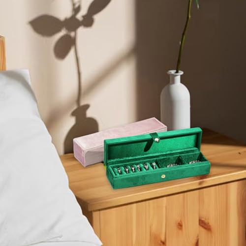 Boîte de rangement bijoux FBSHAD avec compartiments pour boucles d'oreilles