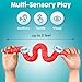 BUNMO Pop Tubes - Sensory Toys - Fidget Toys - Imaginative Play & Stimulating Creative Learning - Hours of Fun for Kids - Tons of Ways to Play - Non-Mouthable Toy 3+ - 4 Pack Large