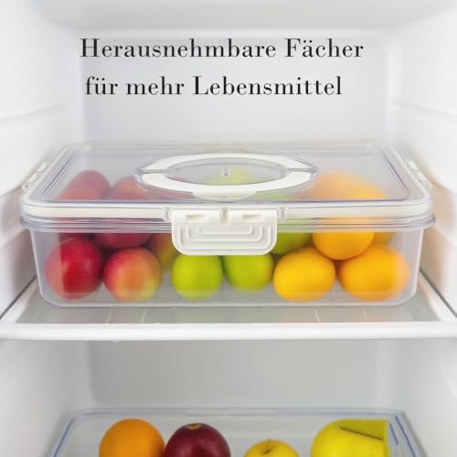 Plateau à Goûter Transparent Anti-Mélange pour Conserver vos Aliments