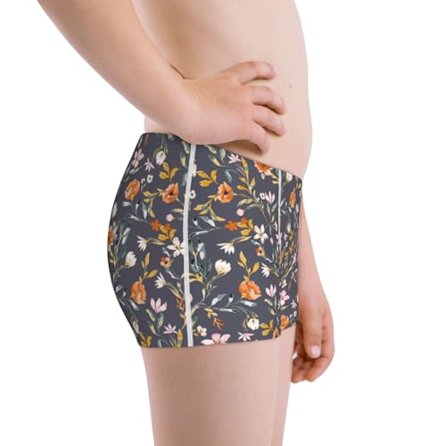 Boys' Cotton Boxer Brief Soft Underwear-Wildflowers2