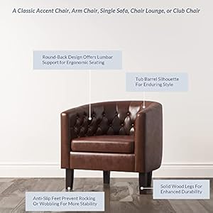 Bellezecaramelaccentchairsforlivingroomelegantarmchairupholsteredtuftedbarrelchairclubchairforbedroomwithsturdylegsandfauxleatherberlindacaramel Urban Country Home Decor Belleze caramel accent chairs for living room elegant arm chair upholstered tufted barrel chair club chair for bedroom with sturdy legs and faux leather berlinda caramel urban country home decor