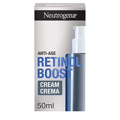 Neutrogena Retinol Boost Crema Antiedad Hidratante y Reafirmante, Ácido Hialurónico y Vitamina A, 50ml