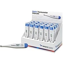 HealthTeam Digital Thermometers for Adults & Kids Oral, Rectal & Underarm Use 24 Count