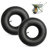 KELAV Juego de 2 Cámaras de Aire 3.00-4 (260x85 mm) con Válvula Angular TR87, Carrito de Jardín y Cortacésped​