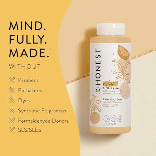 Image of The Honest Company Bubble Bath, Tear-Free, Citrus Vanilla Refresh, 12 fl oz