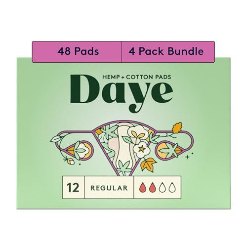 Image of Daye Organic Hemp Fiber Menstrual Pads (Regular 48)