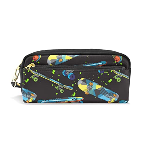 Astuccio senza cuciture con zampe su astuccio per matite penne pennarelli articoli di cancelleria per scuola e ufficio Multicolore 1 Taglia unica marrone pelle sintetica grigio bianco