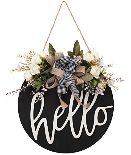 Wreaths for Front Door,Welcome Sign for Front Door,Front Door Decor,Front Door Sign Door Wreath