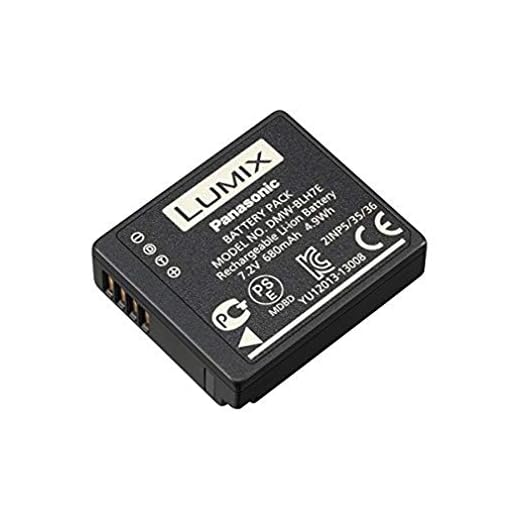 Panasonic LUMIX DMW-BLH7E litiumjonbatteri (lämpligt för vissa LUMIX-kameror, inklusive DMC-GM1/GM5/GF7)