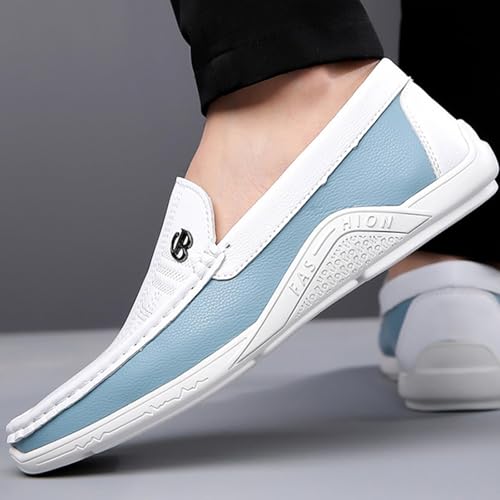 Nisza Fashion Men's Trendy Colorblocking Non-Slip Loafers, Comfortable Non-Slip Rubber Sole Casual Durable Walking Shoes,Business Style Shoes4