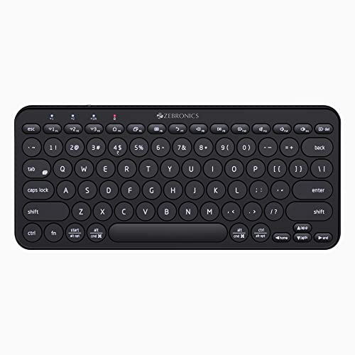 Image of ZEBRONICS Zeb-V19Hd 18.5 Inch (46.99 Cm) Led Monitor with Supporting Hdmi & ZEB-K5000MW Bluetooth Wireless Keyboard with Easy-Switch for Up to 3 Devices for PC, Laptop, Windows, Mac, Chrome OS