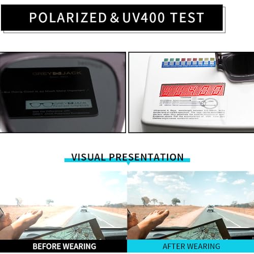 Image of grey jack 100% UV Protection Shades Retro Polarized Sunglasses for Men Women Branded Stylish Design Glasses 3316