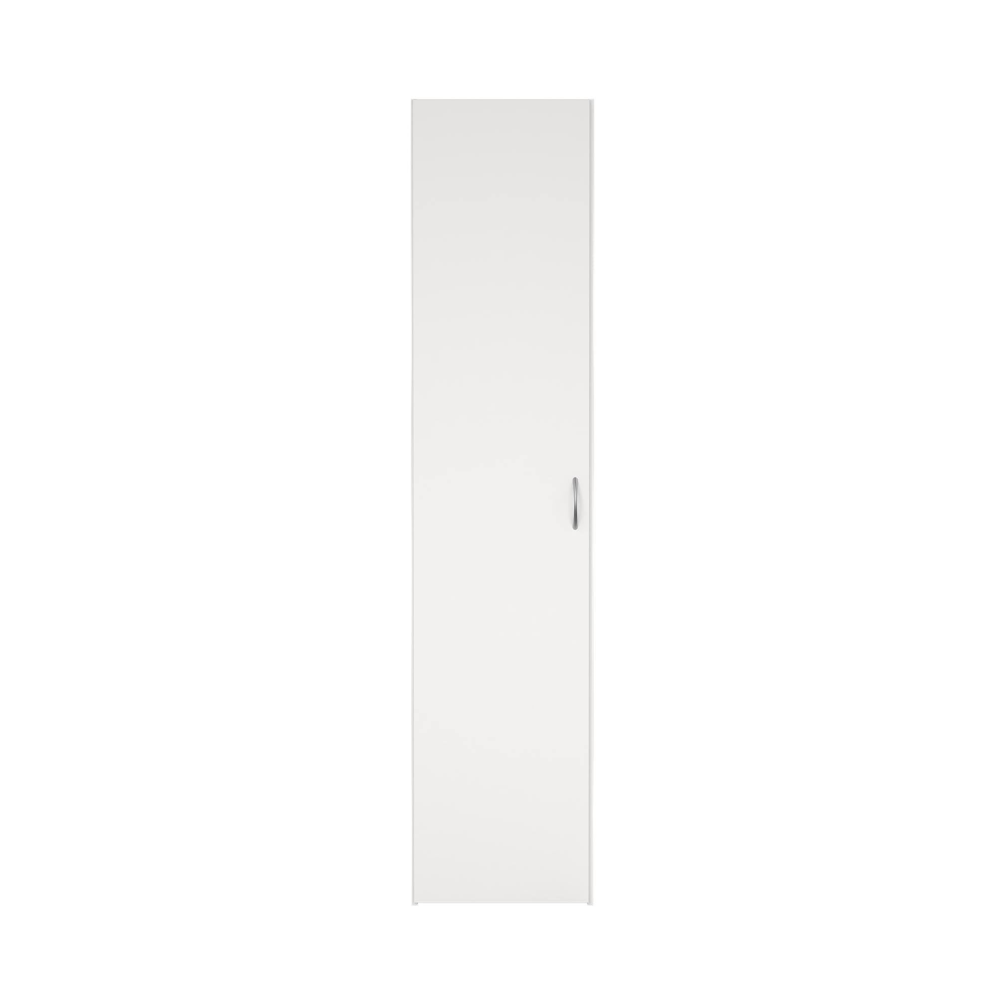 Armario Dormitorio Duero White con 1 Puerta en Color Blanco 40 x 42 x 176 cm