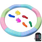 ケンコバハンズ バランスストーン 平均台 セット 室内 遊具 室内 遊具ランキング 体幹 トレーニング バランスボード (円型1ウェイブ(パステル))