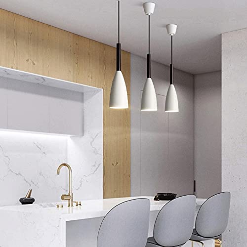 Lámpara nórdica de aluminio y madera E27 negra para dormitorio 3