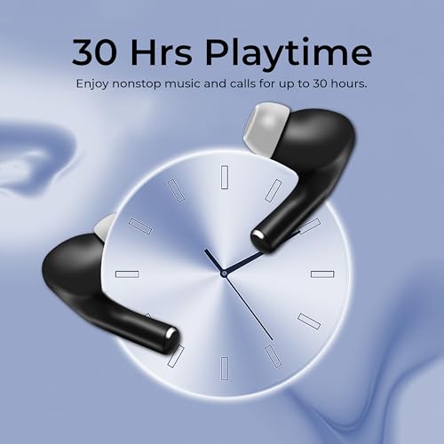 Image of TP TROOPS Wireless Earbuds with Touch Controls, 30 Hours Battery Life, Bluetooth in-Ear Headphones, TWS with Bluetooth v5.4(Black)
