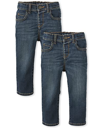 Image of The Children's Place Baby Boys' and Toddler Stretch Skinny Jeans, 2 Pack