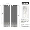 BONZER Waterproof Outdoor Curtains for Patio, Premium Thick Privacy Weatherproof Grommet Outside Curtains for Porch, Pergola, Cabana, 1 Panel, 54W x 84L inch, Cream #1