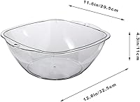 Vista 2 de Lavabo de plástico portátil para plato de frutas de plástico, lavabo plegable para botellas, lavabo de salón transparente, lavabo de salón