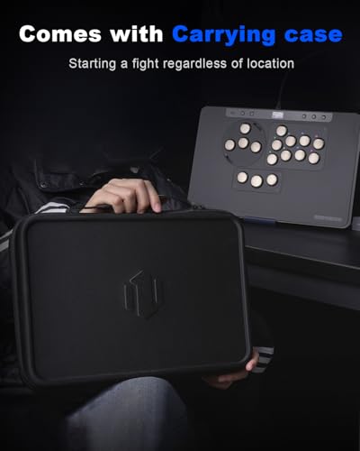 Image of Haute42 Leverless Controller for Arcade Gaming: X1 Low Profile - Three Removable Modules - Extra Large Form Factor - Ambient Backlight - Tournament Lock Switch Controller for PC /PS4 /PS3 /Switch /Xbox