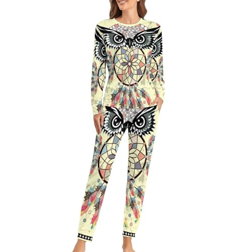 Pyjama femme hibou attrape-rêves une idée cadeau douce pour anniversaire