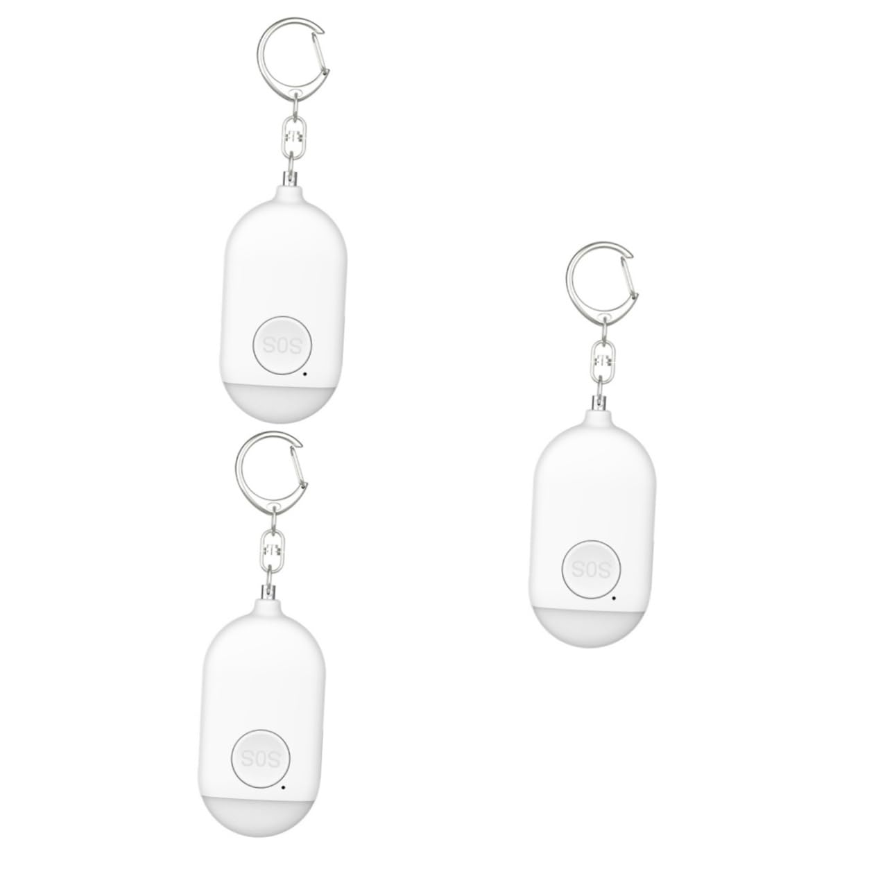 OSALADI 3pièces Alarme De Sécurité Personnelle avec Système Alerte Sonore pour Femmes Dispositif De Protection Portable Et Pratique pour Jogging Et Nuit Blanc