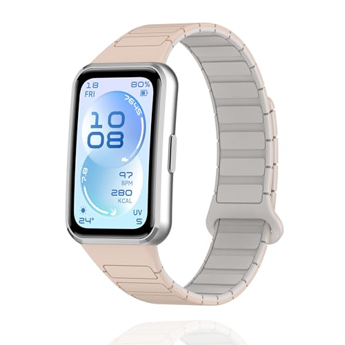 [AnnTec] For HUAWEI Band 11 / HUAWEI Band 11 Pro �o���h �����x���g �R���p�`�u�� �t�@�E�F�C�o���h �����o���h �ւ��x���g �V���R���� �}�O�l�b�g�N���X�v �h�� �_�炩�� �ʋC�� ���߉\ �y�� ��t�ȒP 