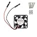 WINGONEER DC 5V Brushless CPU Cooling Fan with Screws for Raspberry Pi 3 / Pi 2 Model B RPI B+