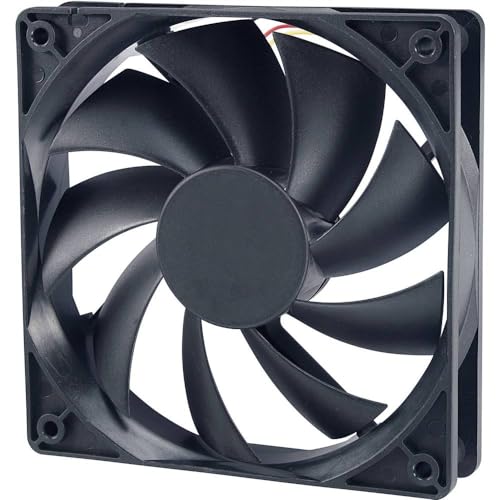 Preisvergleich Produktbild AKasa Schwarz 12 cm Gehäuselüfter, AK-174BKT-B