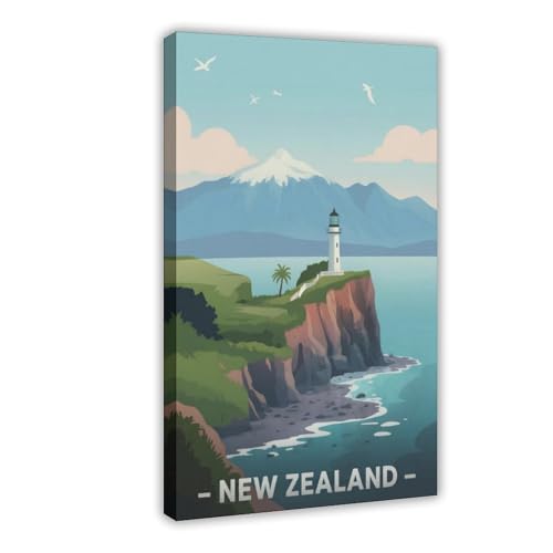 Poster Nouvelle-Zélande pour bureau et chambre déco évasion 40x60 cm