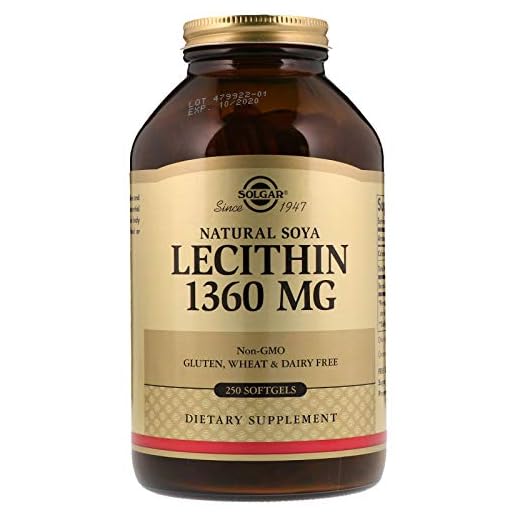 Solgar Lecitina de Soja 1360 mg Cápsulas blandas - Envase de 180