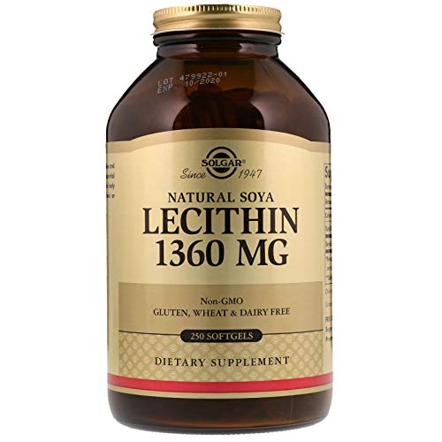 Solgar Lecitina de Soja 1360 mg Cápsulas blandas - Envase de 180