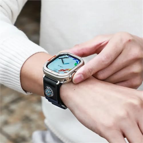 Boîtier métal pour Apple Watch Ultra 2 49mm et iWatch 10 46mm de SCRUBY