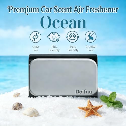 Image of Car Air Freshener - Stone Air Freshener - Car Odor Eliminator - Long Lasting Scent - Car Scent - VISOR CLIP INCLUDED (Ocean)