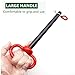 QYIMLI Hitch Pin 5/8, Tractor Towing Hitch Pin and Clip, Red Handle Trailer Gate Pins for Towing RV Boat Car Truck (5/8